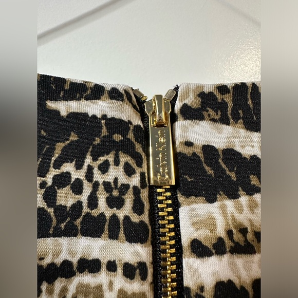 Calvin Klein pleated full volume skirt striped size 12 - Picture 5 of 15